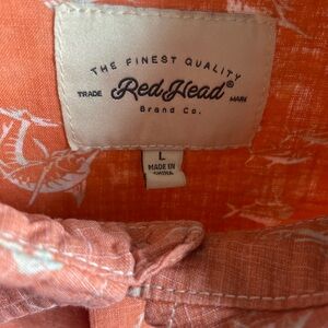 RedHead Orange Casual Button Down Shirt